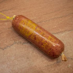 soft salami close up